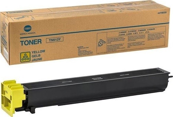Картридж Konica-Minolta TN-613Y оригинальный для принтера Konica-Minolta bizhub C452/ C552/ C652, жёлтый, 30000 стр.