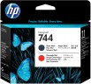 Печатающая головка HP №744 (F9J88A) Printhead Matte Black/Chromatic Red оригинальная для HP DesignJet Z2600/ Z5600, матовый чёрный/ хроматический красный