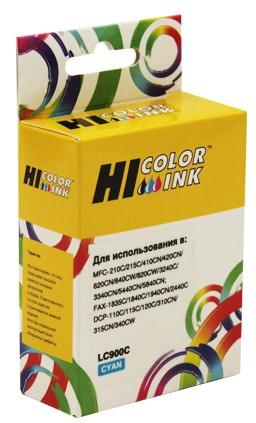 Картридж Hi-Black (HB-LC-900C) для Brother DCP-115C/ 120С/ MFC-210C/ 410СN, C