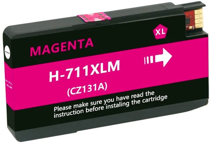 Картридж NV Print №711 (NV-CZ131A) Magenta для HP Designjet T120/ T125/ T130/ T520/ T525/ T1530, пурпурный, 29 мл