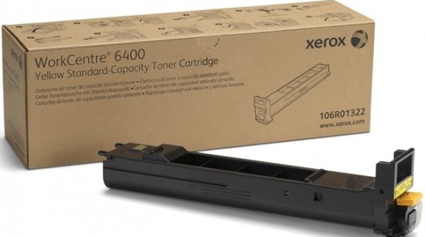 Картридж Xerox 106R01322 оригинальный для принтера Xerox WorkCentre 6400, yellow, (8000 страниц)