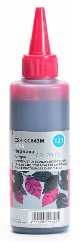 Чернила Cactus CS-I-CC643M для принтеров HP DJ D1663/ D2563/ D2663/ D5563/ PS C4683/ C4783, пурпурный 100мл