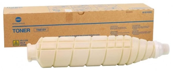 Картридж Konica-Minolta TN-615Y (A1DY250) оригинальный для принтера Konica-Minolta bizhub C8000, yellow, 75000 стр.