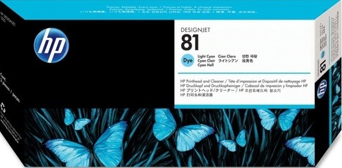 Картридж HP DJ 5000 (C4954A) светло-синяя головка №81