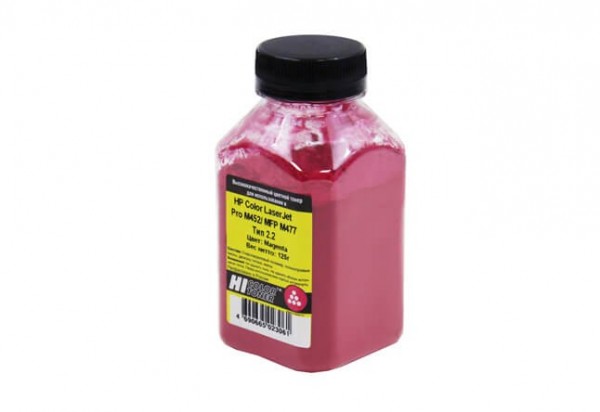 Тонер Hi-Black для HP CLJ Pro M452/ MFP M477, Химический, Тип 2.2, Magenta, 125 г, банка