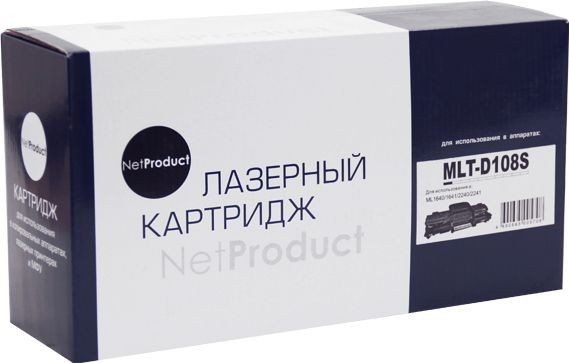 Картридж NetProduct (N-MLT-D108S) для Samsung ML-1640/ 1641/ 2240/ 2241, 1,5K