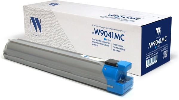 Картридж NV Print W9041MC (NV-W9041MCC) для HP LaserJet Managed E77822/ E77825/ E77830, голубой, 32000 стр.