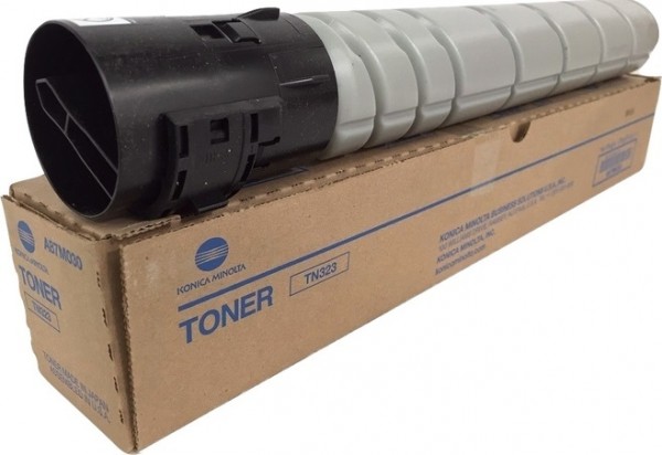 Картридж Konica-Minolta TN-323 (A87M050) оригинальный для принтера Konica-Minolta bizhub 227/ 287/ 367, чёрный, 23000 стр.