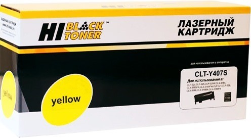 Картридж Hi-Black (HB-CLT-Y407S) для Samsung CLP-320/ 320n/ 325/ CLX-3185, Y, 1K