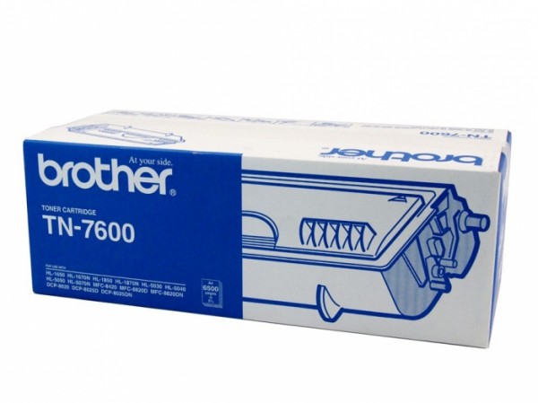 Картридж Brother TN-7600 (TN7600) оригинальный для Brother HL-1630/ HL-1640/ HL-1650/ HL-1670N/ HL-1850/ HL-1870N/ HL-5030/ HL-5040/ HL-5050/ HL-5070N MFC-8420/ MFC-8820 DCP-8020/ DCP-8025 black (6 500 стр.)