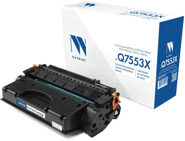 Картридж NV Print Q7553X (NV-Q7553X) для HP LJ P2014/ P2015/ M2727, увеличенный, 7000 стр.