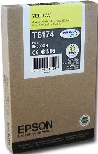 C13T617400 Картридж Epson Stylus B500 повышенной ёмкости (yellow)