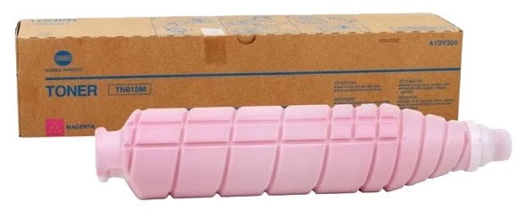 Картридж Konica-Minolta TN-615M (A1DY350) оригинальный для принтера Konica-Minolta bizhub C8000, magenta, 75000 стр.