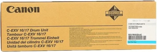 Canon C-EXV16/17 (0257B002) фотобарабан оригинальный для принтера Canon IR C4080/ C4580/ C5180, CLC4040/ 4141/ 5151, голубой