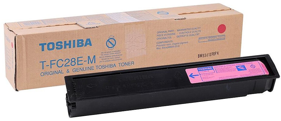 Картридж Toshiba T-FC28E-M (6AJ00000048) оригинальный для Toshiba E-Studio 2020C/ 2320C/ 2820C/ 3520C/ 3530C/ 4520C, пурпурный, 24000 стр.
