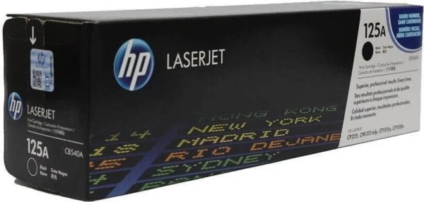 Картридж HP CB540A (125A) оригинальный для принтера HP Color LaserJet CP1213/ CP1214/ CP1215/ CP1216/ CP1217/ CP1513n/ CP1514n/ CP1515n/ CP1516n/ CP1517ni/ CP1518ni/ CP1519ni/ CM1312/ CM1312cb/ CM1312eb/ CM1312wb/ CM1312ci/ CM1312ei/ CM1312wi black, (220
