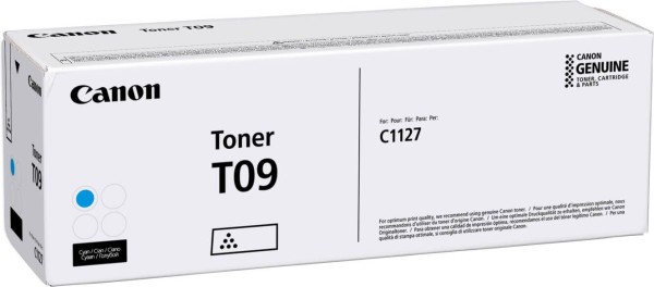 Картридж Canon T09C 3019C006 оригинальный для Canon i-SENSYS C1127, голубой, 5900 стр.