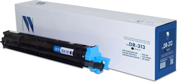 Фотобарабан NV Print DR-313Bk (NV-DR-313Bk) для Konica-Minolta bizhub 308/ 368/ 558/ C258/ C308/ C368/ CC458/ C558/ C658, чёрный, 120000 стр.