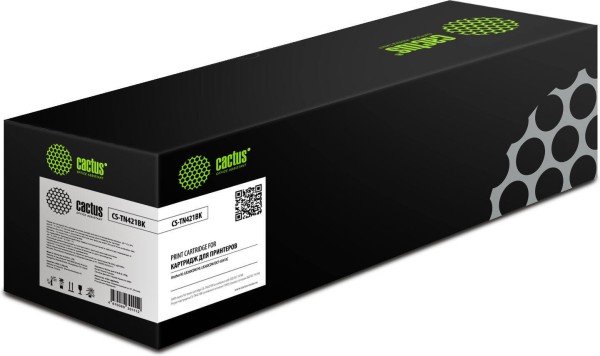 Картридж Cactus TN-421BK (CS-TN421BK) для Brother HL-L8260CDW/ HL-L8360CDW/ DCP-L8410CDW/ MFC-L8690CDW/ MFC-L8900CDW, чёрный, 3000 стр.