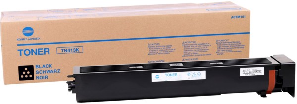Картридж Konica-Minolta TN-413K (A0TM151) оригинальный для принтера Konica-Minolta bizhub С452, чёрный, 45000 стр.
