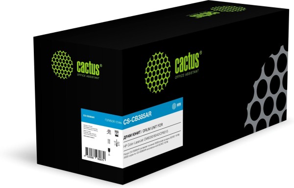 Блок фотобарабана Cactus CB385A (CS-CB385AR) Cyan Drum Unit для HP Color LaserJet CM6030/ CM6040/ CP6015, голубой, 35000 стр.