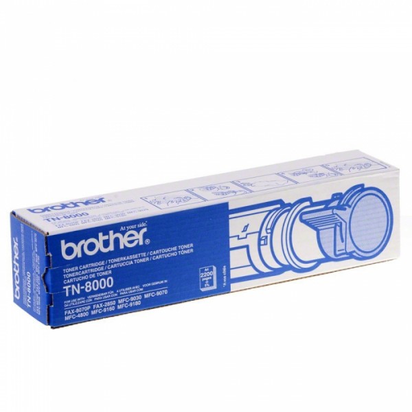 Картридж Brother TN-8000 (TN8000) оригинальный для Brother FAX-8070P/ FAX-2850 MFC-4800/ MFC-6800/ MFC-9030/ MFC-9070/ MFC-9160/ MFC-9180 black (2 200 стр.)