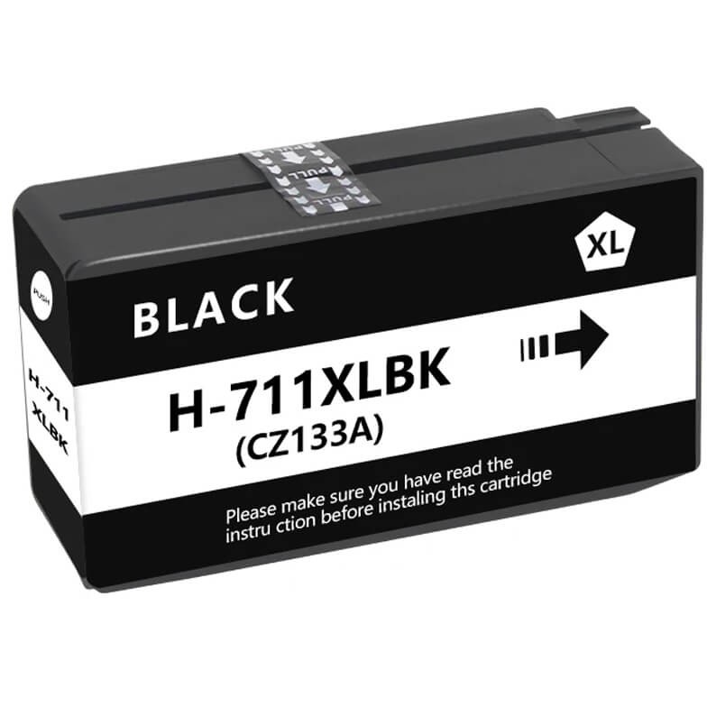 Картридж NV Print №711 (NV-CZ133A) Black для HP Designjet T120/ T125/ T130/ T520/ T525/ T1530, чёрный, 80 мл
