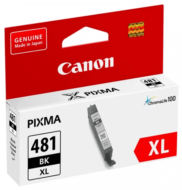 Картридж оригинальный Canon CLI-481XL BK 2047C001 для принтера Canon Pixma TS6140/ TS8140/ TS9140/ TR8540, чёрный, 2280 стр.