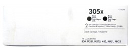 Картридж HP CE410XD (305X) оригинальный для принтера HP CLJ Color M351/ M375/ M451/ M475 CLJ Pro 300 Color M351/ Pro 400 Color M451/ Pro 300 Color MFP M375/ Pro 400 Color MFP M475 black, двойная упаковка 2*4000 страниц