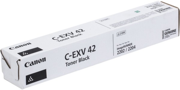 Картридж Canon C-EXV42 6908B002 оригинальный для принтера Canon imageRUNNER 2202/ 2204/ 2206, чёрный, 10200 стр.