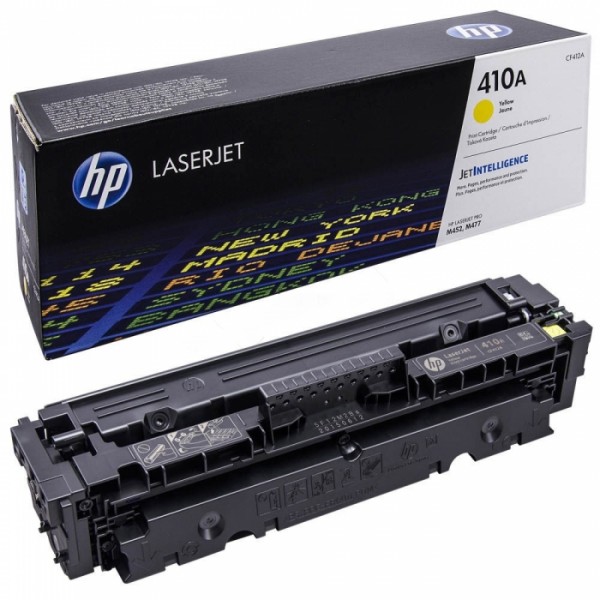 Картридж HP CF412A (410A) оригинальный Yellow для принтера HP LaserJet M452/ 477, 2300 страниц