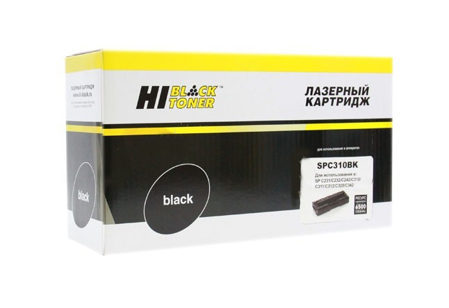 Картридж Hi-Black (HB-SP-C310Bk) для Ricoh Aficio SP C231/ 232/ 242/ 310/ 311/ 312/ 320, черный, 6500 страниц
