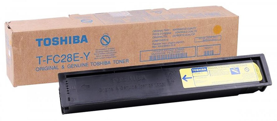 Картридж Toshiba T-FC28E-Y (6AJ00000049) оригинальный для Toshiba E-Studio 2020C/ 2320C/ 2820C/ 3520C/ 3530C/ 4520C, жёлтый, 24000 стр.