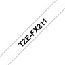 Картридж Brother TZE-FX211 (TZeFX211) оригинальный для Brother P-Touch, лента 6мм*8м, чёрный на белом