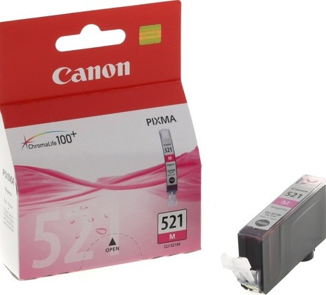 2935B004 Canon CLI-521M Картридж для Canon Pixma iP3600, 4600, MP540 ,MP620, MP630, MP980, Пурпурный, 520стр.