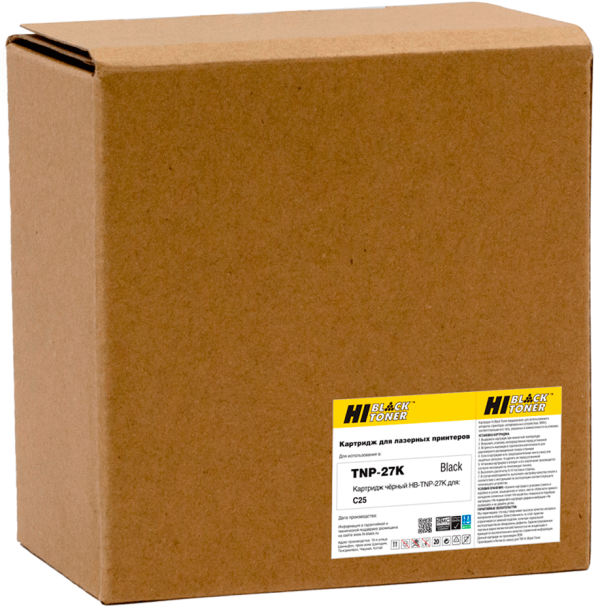 Тонер-картридж Hi-Black (HB-TNP-27K) для Konica-Minolta bizhub C25, Black, 6К