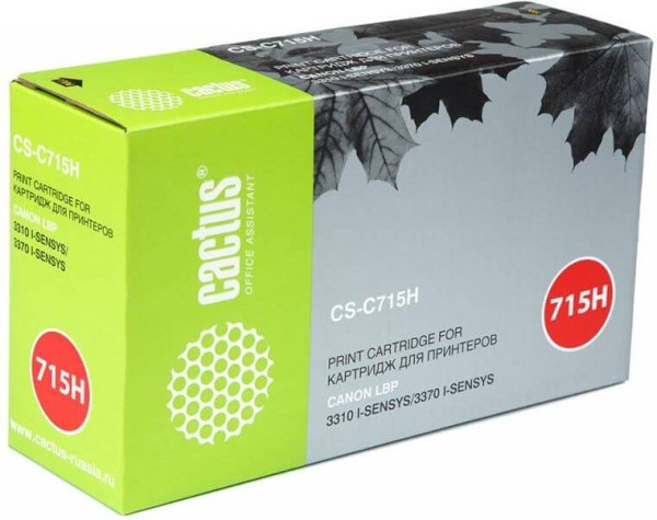 Картридж Cactus 715H (CS-C715H) для Canon i-Sensys LBP3310/ LBP3370, увеличенный, 7000 стр.