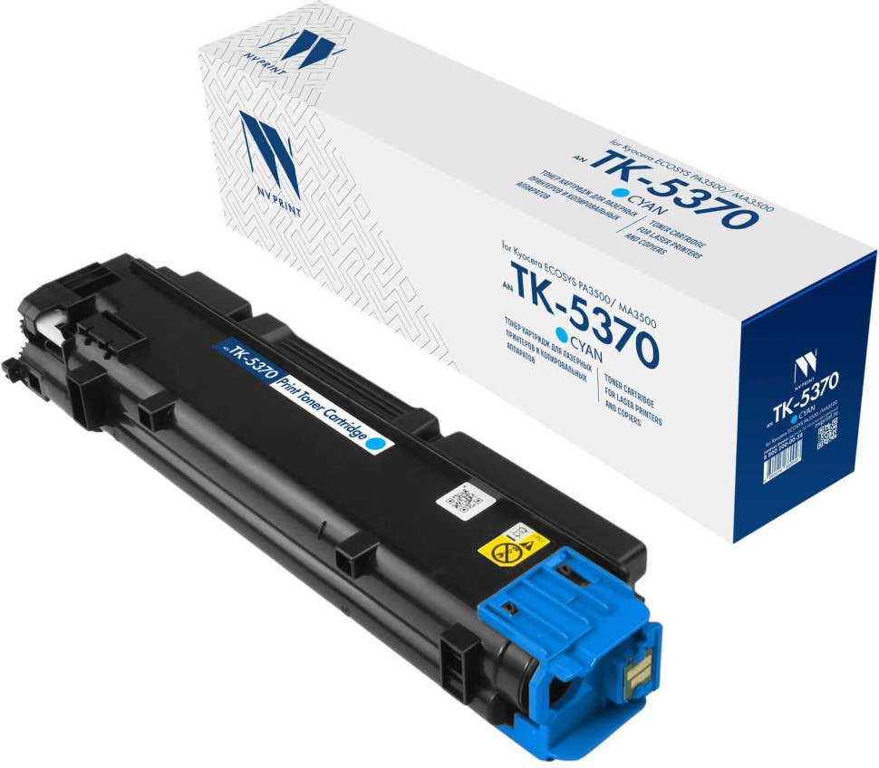 Картридж NV Print TK-5370С (NV-TK-5370С) Cyan для Kyocera ECOSYS PA3500cx/ MA3500cix/ MA3500cifx, голубой, 5000 стр.