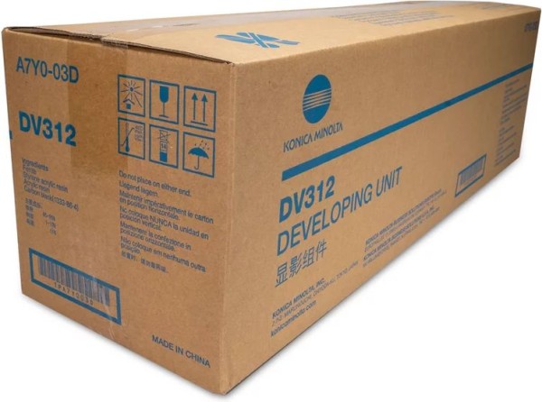 Блок девелопера Konica-Minolta DV-312K (DV312/ A7Y003D/ A7Y0-03D) оригинальный для Konica-Minolta bizhub 227/ 287/ 367, чёрный, 600 000 стр.
