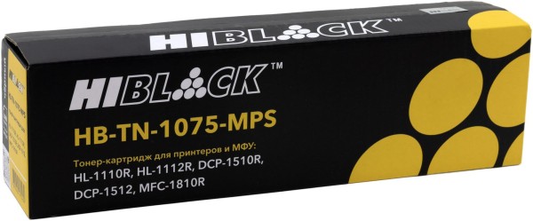 Картридж Hi-Black TN-1075 (HB-TN-1075-MPS) для Brother HL-1010R/ 1112R/ DCP1510R/ 1512/ MFC1810R, увеличенный, 2000 стр.