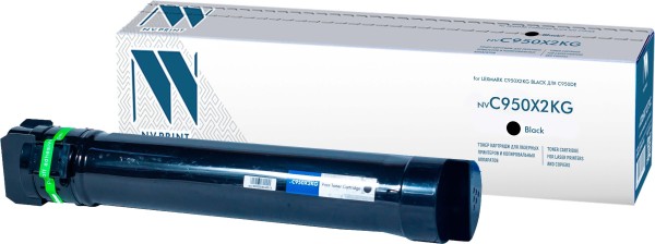 Картридж NV Print C950X2KG Black для принтеров Lexmark C950de, 24000 страниц