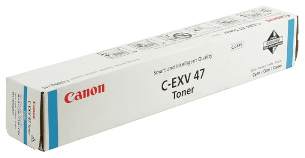 Тонер оригинальный Canon C-EXV47C 8517B002 для принтера Canon iR-ADV C351iF/ C350i/ C250i, голубой (21 500 стр.)