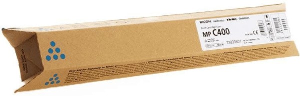 Картридж Ricoh MP C400E (842238/842039) оригинальный для Ricoh Aficio MP C300/ C300SR/ C400/ C400SR/ 401SP/ SRSP/ ZSP/ ZSRSP, голубой, 10000 стр.