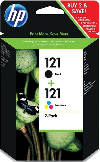 Комплект HP (CC640HE+CC643HE) (CN637HE) Сдвоенная упаковка №121 0120322    