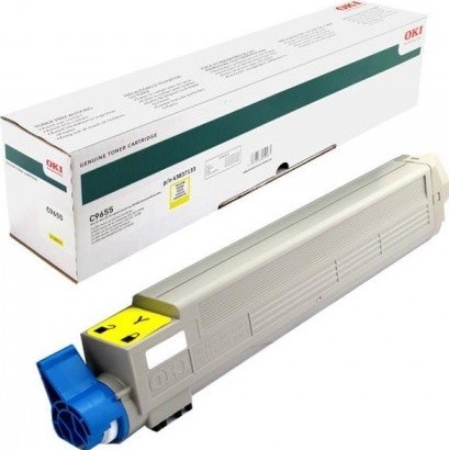 Картридж OKI (43837129/43837133) оригинальный для принтера OKI C9655, желтый, 22000 стр.