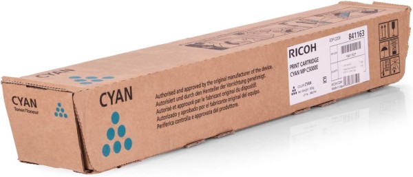 Картридж Ricoh MPC5501E/ MPC5000E (841459/ 842051) оригинальный для Ricoh Aficio MPC4000/ C5000/ С4501/ С5501, голубой, 18000 стр.