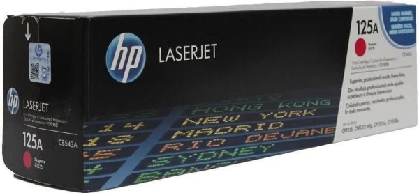 Картридж HP CB543A (125A) оригинальный для принтера HP Color LaserJet CP1213/ CP1214/ CP1215/ CP1216/ CP1217/ CP1513n/ CP1514n/ CP1515n/ CP1516n/ CP1517ni/ CP1518ni/ CP1519ni/ CM1312/ CM1312cb/ CM1312eb/ CM1312wb/ CM1312ci/ CM1312ei/ CM1312wi magenta, (14