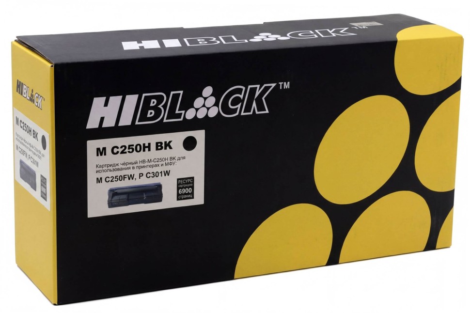 Картридж Hi-Black (HB-MC250H BK) Black для Ricoh MC250FW/ PC301W, чёрный, увеличенный, 6,9K
