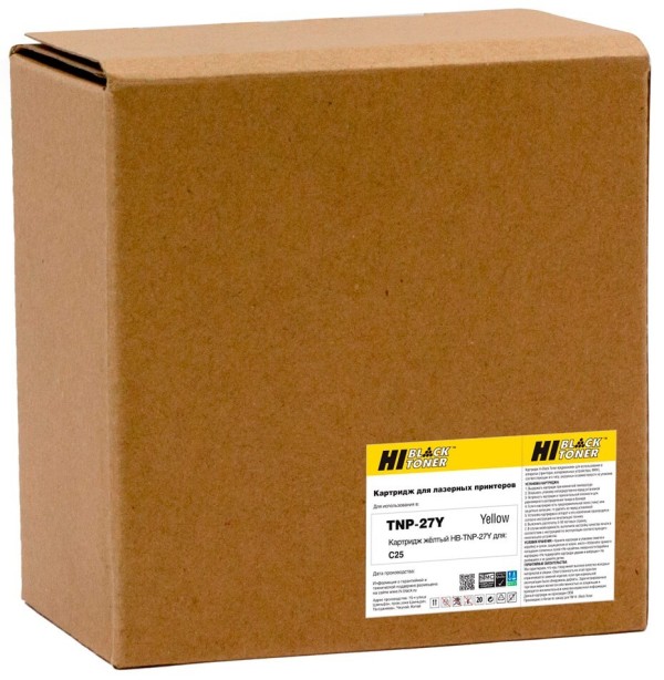 Тонер-картридж Hi-Black (HB-TNP-27Y) для Konica-Minolta bizhub C25, Yellow, 6К