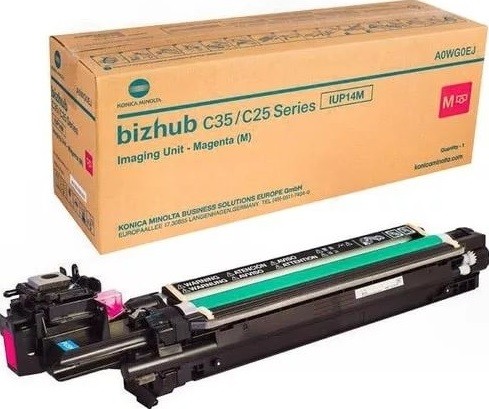 Блок проявки Konica-Minolta IUP-14M (A0WG0EJ) оригинальный для принтера Konica-Minolta bizhub C25/ C35/ C35P, пурпурный, 30000 стр.